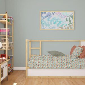 Κατωσέντονο Με Λάστιχο bebe Fox 528 0,70X1,40X0,15 Pale Cyan 100% Cotton