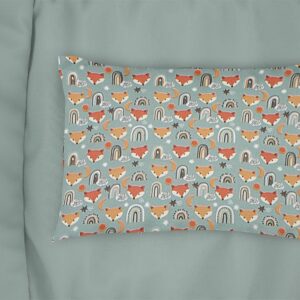 Μαξιλαροθήκη Εμπριμέ bebe Fox 528 35X45 Pale Cyan 100% Cotton