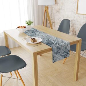 Τραβέρσα Αλέκιαστη Skid Marks 471 40X180 Blue 70/30 Cott/Pol