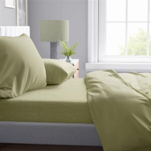 Σεντόνια Σετ 4 τεμ Solid 504 240X270 Olive 100% Cotton