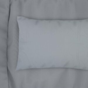 Μαξιλαροθήκη Solid 505 50X70 Light Blue-Grey 100% Cotton