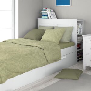 Σεντόνια Εμπριμέ Σετ 3 τεμ Άρτεμις 704 160X240 Light Olive 100% Cotton