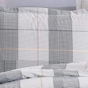 Μαξιλαροθήκη Εμπριμέ Αντιγόνη 339 50X70 Grey 100% Cotton Flannel - Image 1
