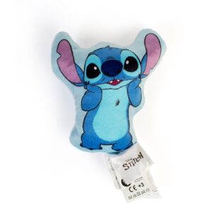 Mini Μαξιλάρι 3D Disney Home Stitch 193 15 cm Sky Blue 100% Velboa