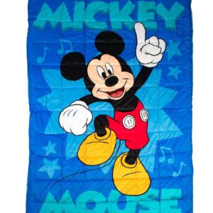 Κουβερτοπάπλωμα Flannel-Sherpa Disney Home Mickey 16 160X250 Blue 100% Polyester