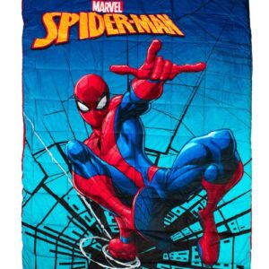 Κουβερτοπάπλωμα Flannel-Sherpa Marvel Spider-Man 13 160X250 Turquoise-Blue 100% Polyester