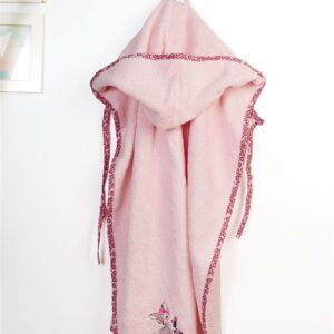 Κάπα Με Κέντημα bebe Deer 196 75X85 Pink 100% Cotton