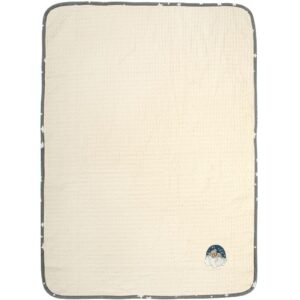 Κουβέρτα Πικέ Με Κέντημα bebe Cloudy Bear 177 100X160 Ecru-Grey 100% Cotton