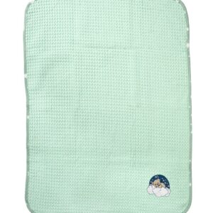 Κουβέρτα Πικέ Με Κέντημα bebe Cloudy Bear 178 100X160 Mint 100% Cotton