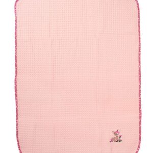 Κουβέρτα Πικέ Με Κέντημα bebe Deer 196 80X110 Pink 100% Cotton