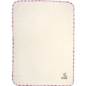 Κουβέρτα Πικέ Με Κέντημα bebe Deer 198 80X110 Ecru-Pink 100% Cotton