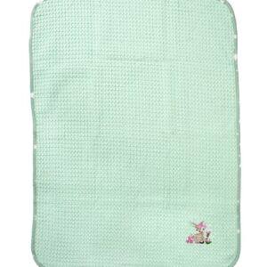 Κουβέρτα Πικέ Με Κέντημα bebe Deer 199 80X110 Mint 100% Cotton