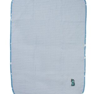 Κουβέρτα Πικέ Με Κέντημα bebe Dinosaur 179 100X160 Sky Blue 100% Cotton