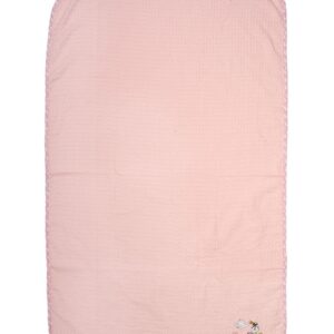 Κουβέρτα Πικέ Με Κέντημα bebe Stork 192 100X160 Pink 100% Cotton