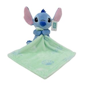 Λούτρινο Disney Home με Πανάκι Παρηγορίας Coral Fleece Εμπριμέ bebe Stitch 35 Ύψος 25 cm Mint Green 100% Polyester