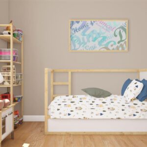 Σεντόνια Εμπριμέ Σετ 3 τεμ bebe Village 579 120X160 White-Green 100% Cotton - Image 1