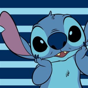 Πετσέτα Θαλάσσης Quick Dry Disney Home Lilo & Stitch 187 70X140 Dark Blue 100% Microfiber