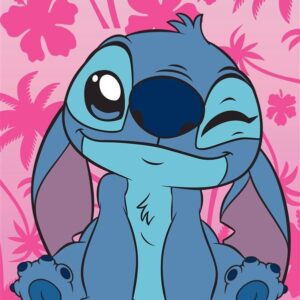 Πετσέτα Θαλάσσης Quick Dry Disney Home Lilo & Stitch 189 70X140 Pink 100% Microfiber