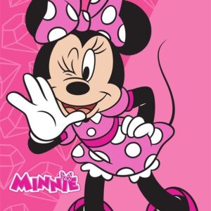Πετσέτα Θαλάσσης Quick Dry Disney Home Minnie 269 70X140 Fuchsia-Pink 100% Microfiber