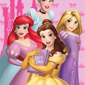 Πετσέτα Θαλάσσης Quick Dry Disney Home Princess 191 70X140 Baby Pink 100% Microfiber