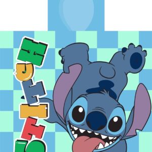 Πόντσο Θαλάσσης Quick Dry Disney Home Lilo & Stitch 196 50X100 Aqua-Sky Blue 100% Microfiber - Image 1