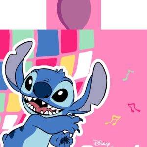 Πόντσο Θαλάσσης Quick Dry Disney Home Lilo & Stitch 275 50X100 Pink 100% Microfiber - Image 1