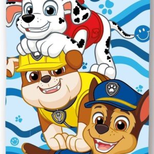 Πετσέτα Θαλάσσης Quick Dry Nickelodeon Paw Patrol 018 70X140 Sky Blue 100% Microfiber