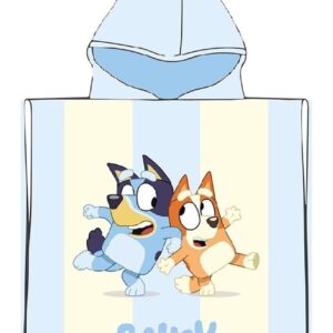 Πόντσο Θαλάσσης Quick Dry BBC Studios Bluey 182 50X100 Ice Blue 100% Microfiber