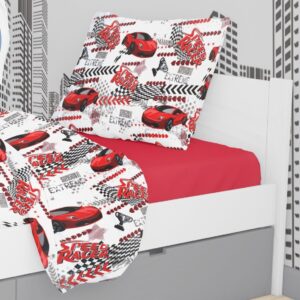 ΜΑΞΙΛΑΡΟΘΗΚΗ ΕΜΠΡΙΜΕ kids Speed Racer 290 50X70 Rotary Print Cott/Pol 70/30