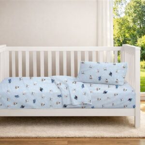 Κατωσέντονο Με Λάστιχο bebe Bear's Playtime 591 0,70X1,40X0,15 Sky Blue 100% Cotton