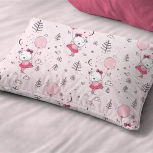 Μαξιλαροθήκη Εμπριμέ bebe Ballerina Bear 598 35X45 Pink 100% Cotton