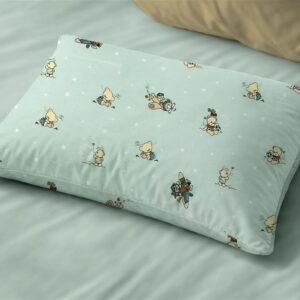 Μαξιλαροθήκη Εμπριμέ kids Bear's Playtime 593 50X70 Mint 100% Cotton