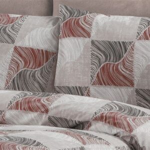 Μαξιλαροθήκη Εμπριμέ Κλεοπάτρα 611 50X70 Red-Black 70/30 Cott/Pol