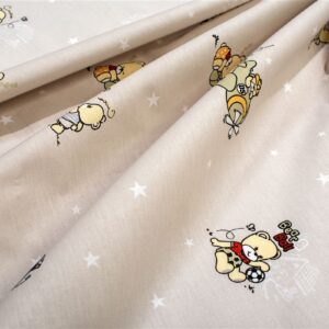 Πάνα Χασέ bebe Bear's Playtime 592 80X80 Beige 100% Cotton