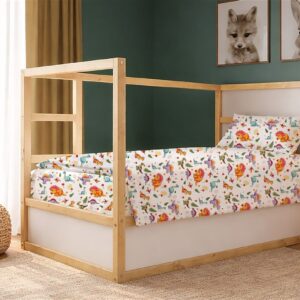 Παπλωματοθήκη Εμπριμέ kids Dinosaur 520 160x240 White-Orange 100% Cotton - Image 1