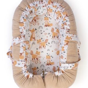Φωλιά Ύπνου bebe Cute Fox 02 85x60x15 White-Beige 100% Cotton