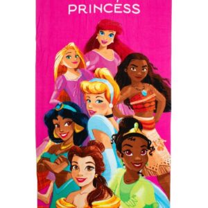 Πετσέτα Θαλάσσης Quick Dry Disney Home Princess 190 70X140 Fuchsia 100% Microfiber