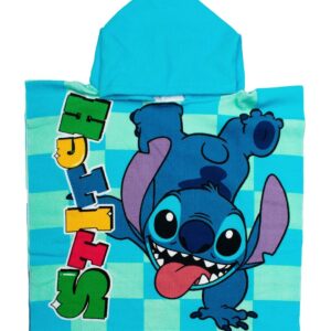 Πόντσο Θαλάσσης Quick Dry Disney Home Lilo & Stitch 196 50X100 Aqua-Sky Blue 100% Microfiber - Image 1