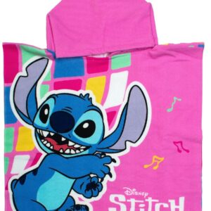 Πόντσο Θαλάσσης Quick Dry Disney Home Lilo & Stitch 275 50X100 Pink 100% Microfiber - Image 1