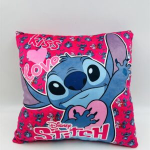 Βελούδινο Μαξιλάρι Disney Home Stitch 610 38X38 Pink-Fuchsia 100% Velboa