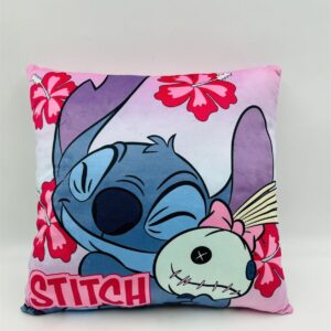 Βελούδινο Μαξιλάρι Disney Home Stitch 613 38X38 Pink 100% Velboa