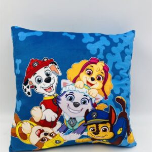 Βελούδινο Μαξιλάρι Nickelodeon Paw Patrol 608 38X38 Blue 100% Velboa