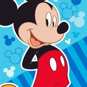 Πετσέτα Θαλάσσης Quick Dry Disney Home Mickey 376 70X140 Sky Blue 100% Microfiber