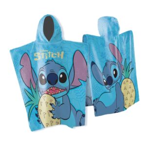 Πόντσο Θαλάσσης Quick Dry Disney Home Lilo & Stitch 539 50X100 Sky Blue 100% Microfiber - Image 1