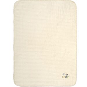 Κουβέρτα Πικέ Με Κέντημα bebe Stork 194 100X160 Ecru-Yellow 100% Cotton