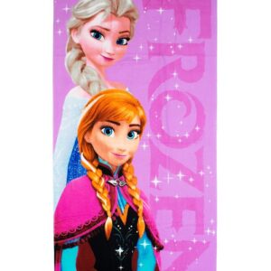 Πετσέτα Θαλάσσης Quick Dry Disney Home Frozen 371 70X140 Lilac 100% Microfiber - Image 1