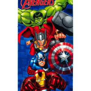 Πετσέτα Θαλάσσης Quick Dry Marvel Avengers 052 70X140 Blue 100% Microfiber