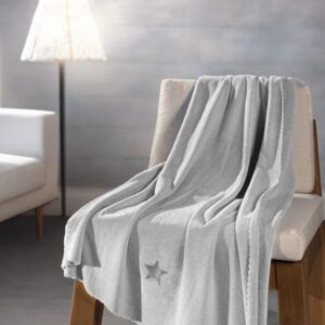 Κουβέρτα Baby Star Silver