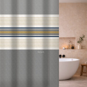 Κουρτίνα Μπάνιου Pinstripe Grey