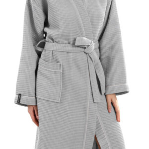 Μπουρνούζι Basic Grey Πικέ